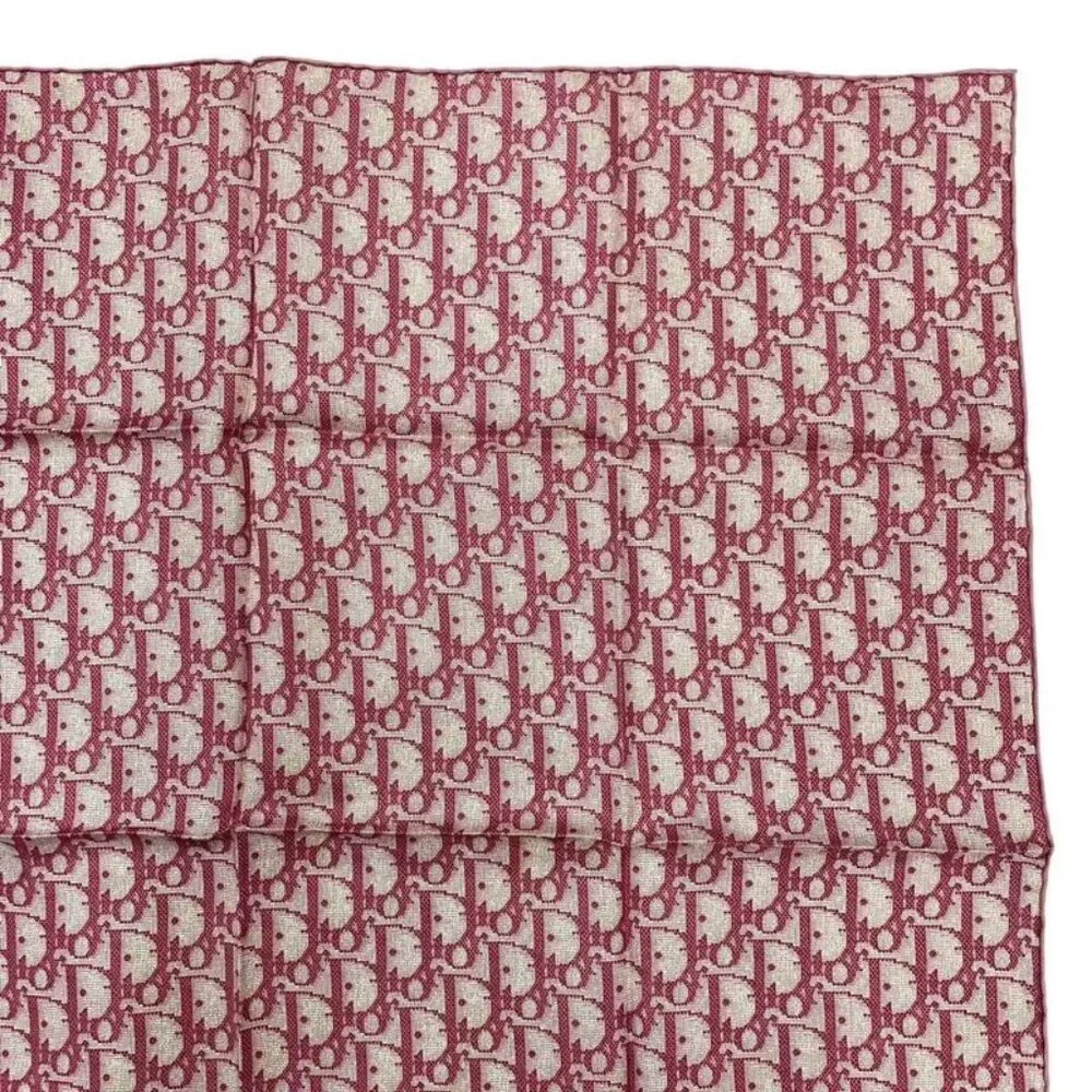 Dior Christian Trotter Scarf Silk Pink